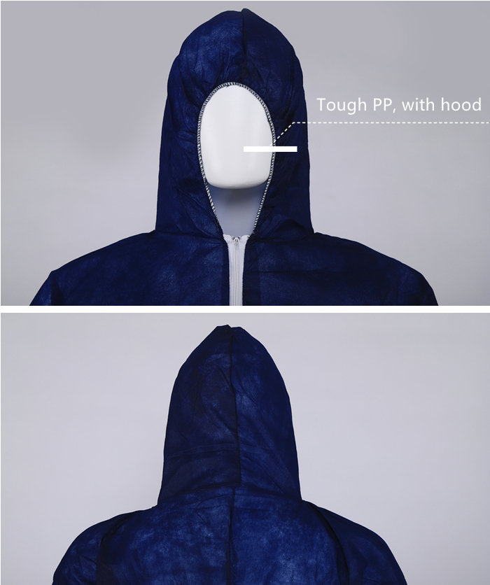 OEM Disposable Protective Coverall Antistatic Waterproof Insulated Coveralls With Hood