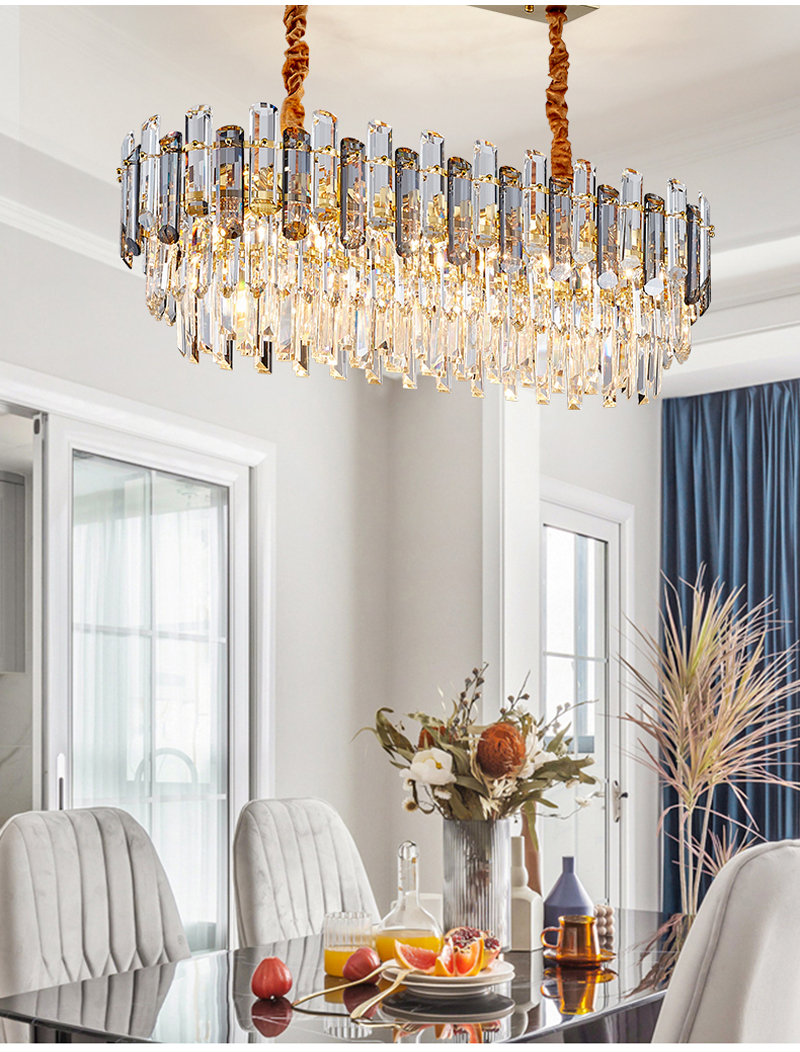 Creative Led Chandelier For Live Room 2021 Luxury Crystal Lamp Rectangle princess chandelier(WH-CY-217)