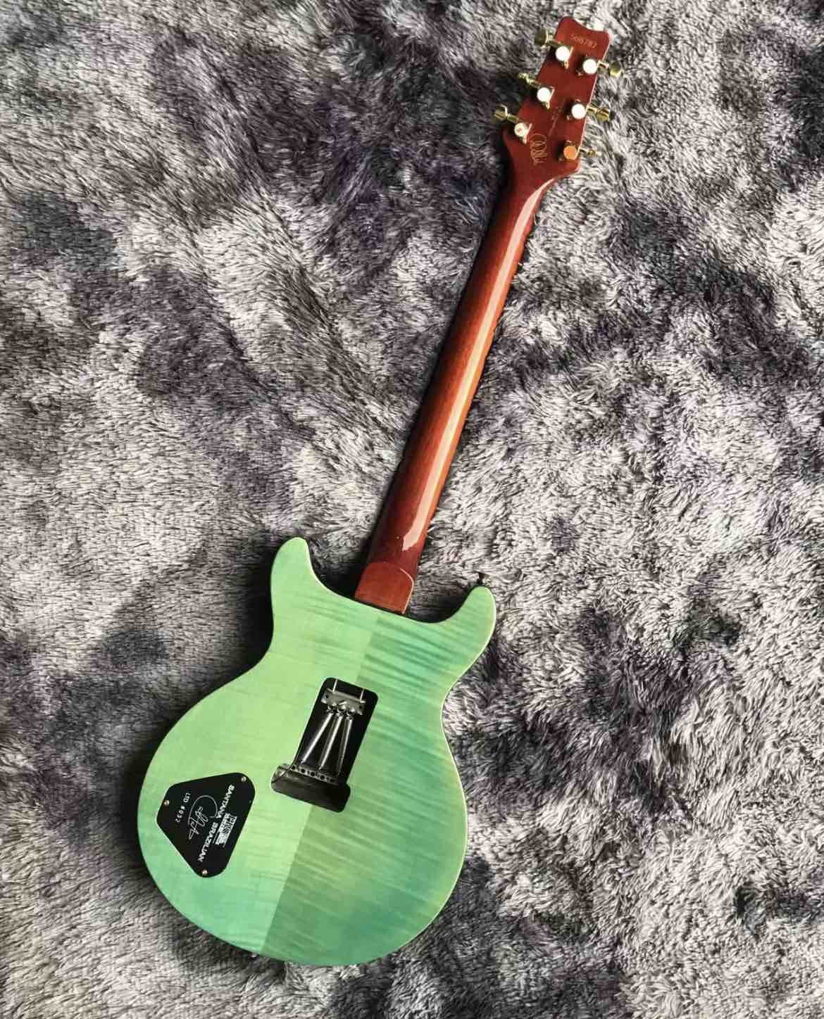 Custom PR Custom Electric Guitar Tiger Flamed Maple Top Shells Wrap The Edges