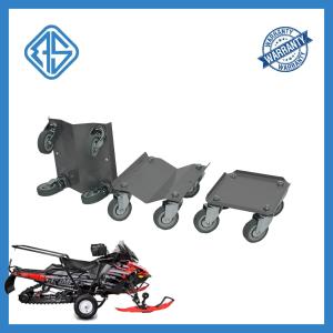 Quality Grey Motorcycle Dolly For Garage Bend Lift Firm 3PCS Snowmobile Ski Dollies wholesale