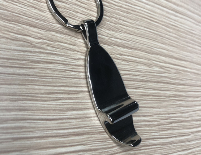 Metal Style Beer Opener Keychain Versatile Durable Drop Shape With Keyring