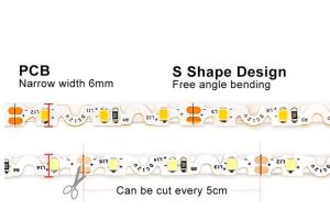 Quality IP30 Flexible LED Strip Lights 3528 12V 300 LEDs S Shape For Sign Channel Letter wholesale