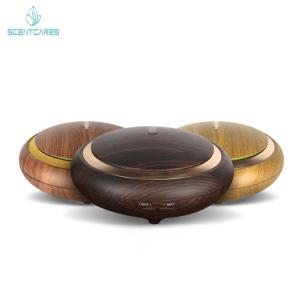 Quality Aroma diffuser 2020 newest design wood grain ultrasonic humidifier wholesale