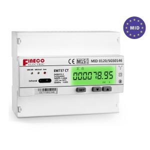 Quality Measuring Energy Range of 0-999999 Three Phase Bidirectional Energy Meter wholesale