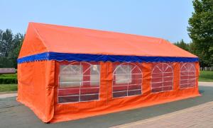 Quality Orange Large Capacity Outdoor Party Tents , Easy Installation Garden Party Tent wholesale