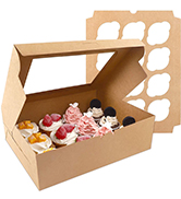 Customized Color 10x10x10 Square Cake Boxes for Packaging Desserts and Pastries