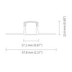 Led Profile For Ceiling Light Bar Lighting Black Strips Channel Recessed Drywall