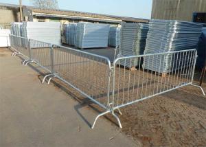 Hot Dip Galvanized Temporary Pedestrian Barriers 1050mm Length