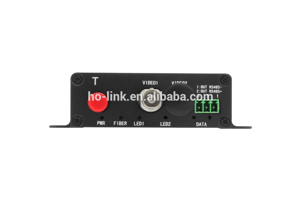 Ho-Link 1 channel TVI/CVI/AHD 720P RS485 data fiber video converter