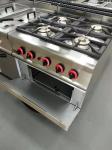 Gas Range GH-987A With 4-Burner Gas Oven For Heavy Duty Restaurant Cooking