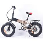 Emissionfree Folding Electric Mountain Bike 750w With 20 Inch Fat Tires