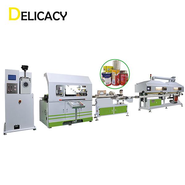 Cheap 75Kw 5L Tin Can Production Line , Powder Coating Chemical Can Making Machine for sale