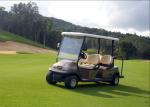 Champagne Color 4 Seater Golf Cart Electric Vehicles With 3.7kw KDS Motor