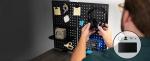Flexible Metal Pegboard Desk Accessories for Office Gaming Home Magnetic Privacy