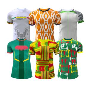 Quality Breathable Soccer Team Jersey Lightweight Fabric Dynamic Design wholesale
