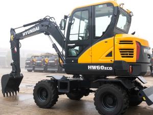 Quality 37KW Korea Hyundai Excavator HW60ECO Wheel Jindongyu Machinery wholesale