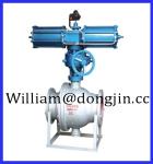 Electric,Pneumatic dumping ash ball valve