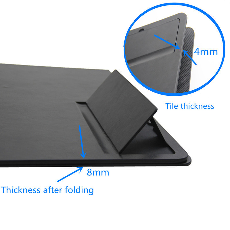 Folding Rectangle Leather Large Table Wireless Charging Mouse Pad Multifunctional