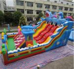 PVC Colorful Big Customized Lyons toys inflatable bouncer slide catale for kids