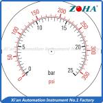 Multi Color Gauge Marking Labels , Custom Pressure Gauge Dial Marking