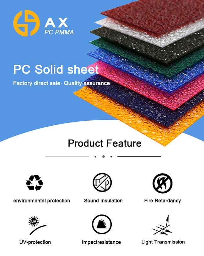Heat Resistant 4mm Polycarbonate Frosted Sheet