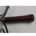 30 Inch Helmet Clear Dome See Through Umbrella Straight Wooden Handle