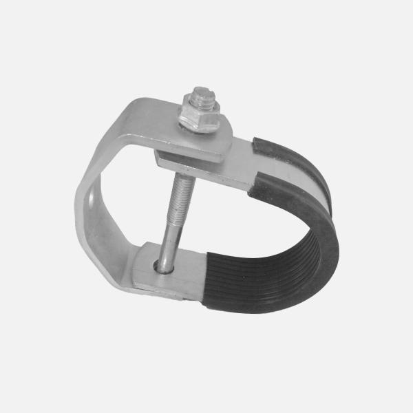 1.5mm Carbon Steel Electrical Conduit Clamps Cushioned Pipe For Strut Channel