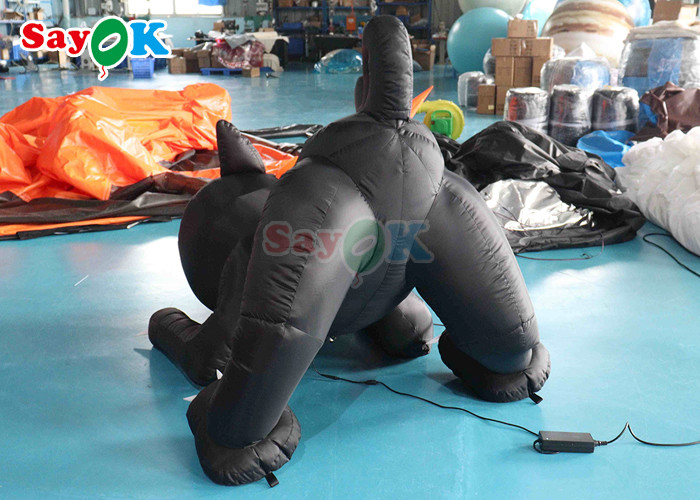 Halloween Cartoon Animal Model Inflatable Black Cat Halloween Yard Decoration