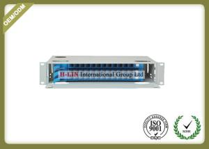 Quality Metal Fiber Optic Distribution Box , 2U 36 Ports Network Optical Distribution Cabinet wholesale