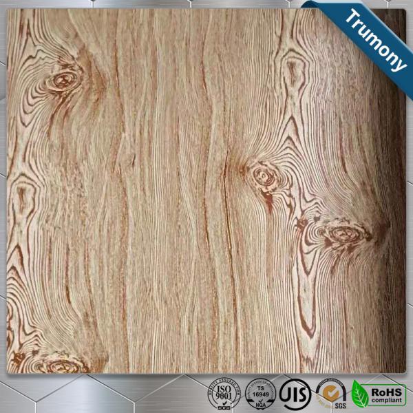 Decoration Wood Grain Aluminum Composite Panel Thickness 3mm ~ 6mm Paint Coat