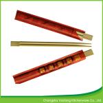 21cm Twins Bamboo Chopsticks with semi-closed paper sleeve