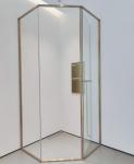 SUS304 Gold Shower Door Frame Rust Resistance Stainless Steel Profile