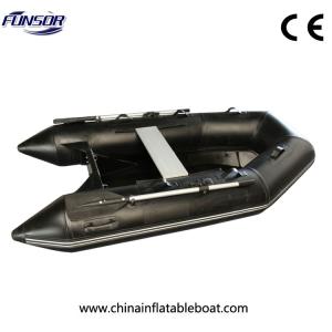 Quality Black Small Size Rib Rigid Inflatable Boat For Familly Go Out Or Fishing wholesale