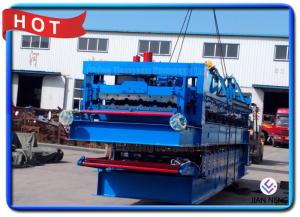 Quality 0.3-0.8mm Thickness Metal Rollforming Systems , Wall And Roof Steel Roofing Machine wholesale