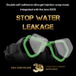 Professional Grade Free Diving Mask and Snorkel Set with Anti-Fog Toughened