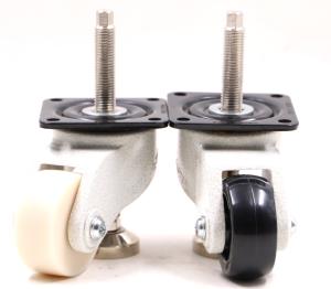 Quality Light Duty 800kg 76mm Universal Caster Wheels With Leveling Foot wholesale
