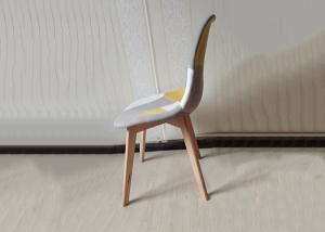 Quality beech Wire Velvet And Wood Dining Chairs With Backrest Design wholesale