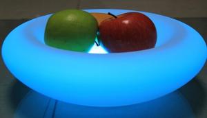 Quality LED fruit pot IC-013 Rechargeable battery,5V 1A, 18pcs RGB LED 16 RGB color changing wholesale