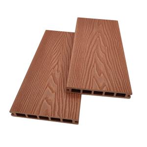 Quality 3D Embossed Wood Grain WPC Decking Patio Anti-Slip Outdoor Flooring wholesale