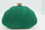 Fashion Green Evening Handbag , Dinner Clutch Bag Diamond Inlaid 21cm×14.5cm