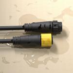 Waterproof IP68 Electrical Male Female Connectors Self Locking Injection For