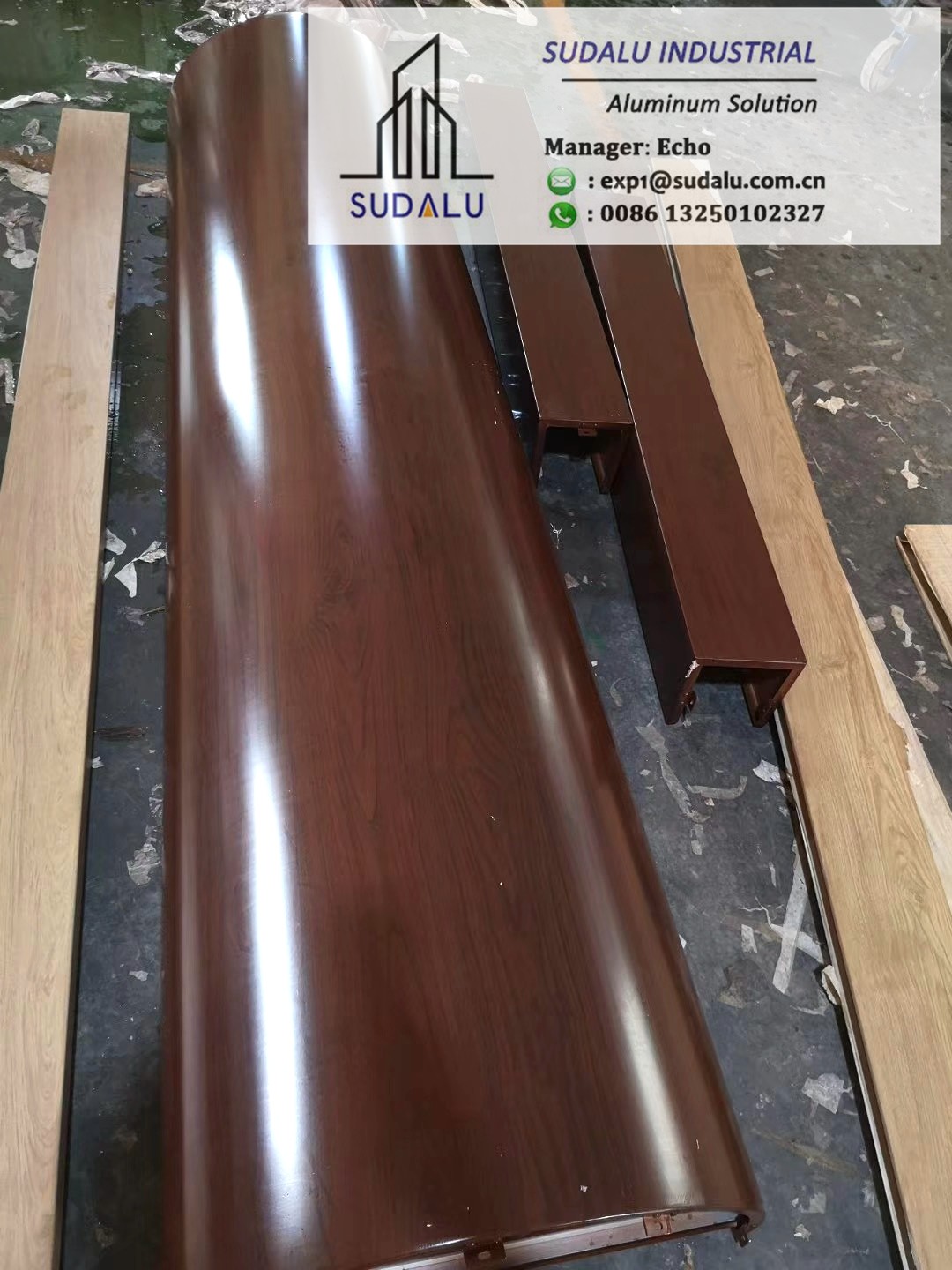SUDALU Wooden Colour Aluminum Perforated Panel for Garden Exterior Buildings Facade Cladding Metal Panel