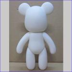 diy momo bear rotocasting diy vinyl toy, vinyl blank diy bear toys for painting