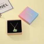 Cardboard Paper Romantic Bow Tie Packaging Box For Earrings Necklace Rings