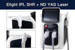 Portable2 in 1 permanent nd yag ipl e light opt hair tattoo removal carbon