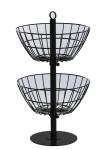 2 Baskets Metal Table Top Display Stands