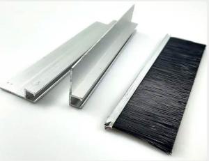 Quality Custom Industrial Black Nylon Strip Brush Sealing Brush Escalator Safety Brush Strip wholesale