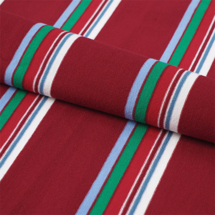 Comfortable Skin-Friendly And Breathable Durable Striped Material Fabric For Casual Wear