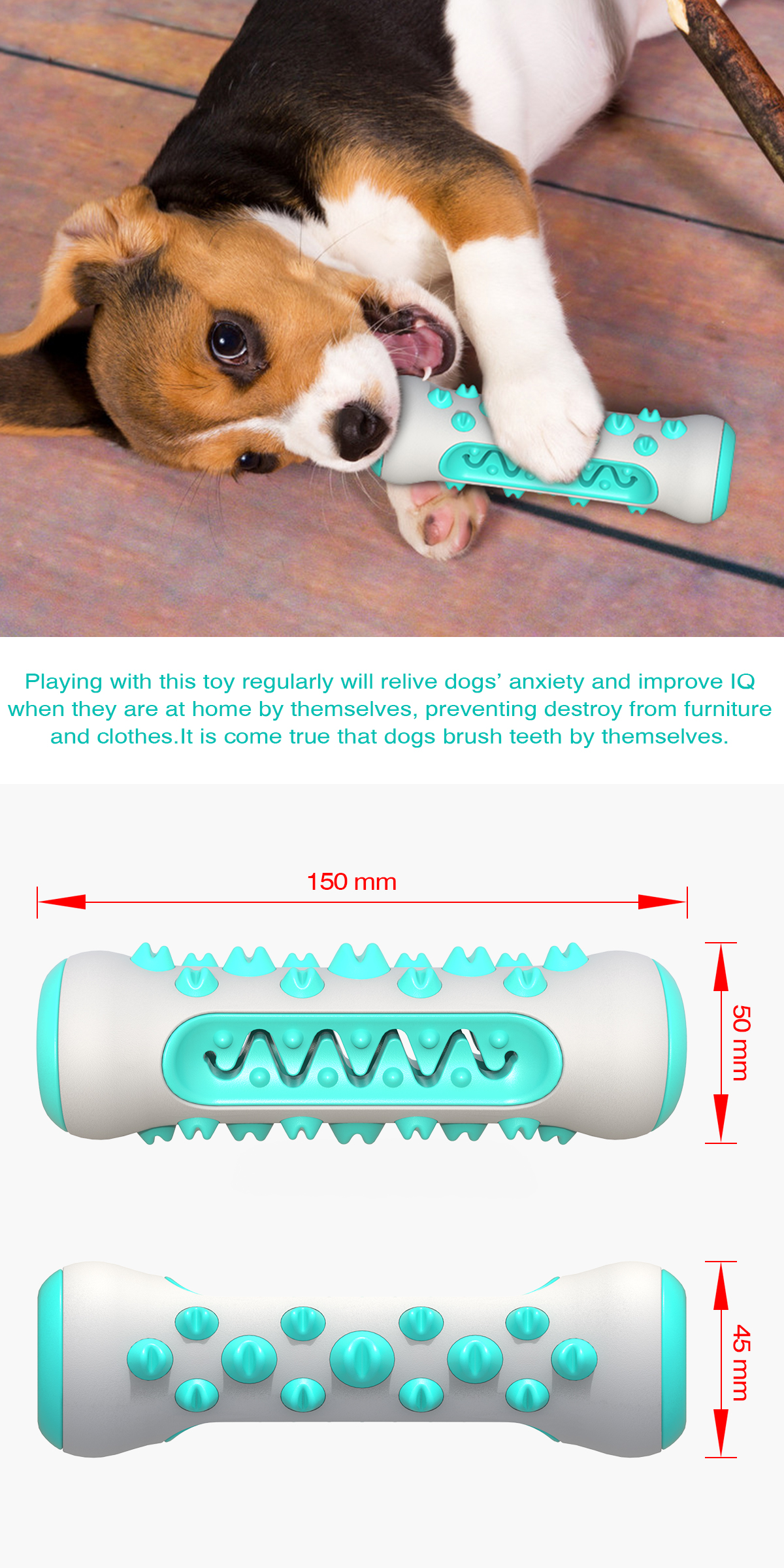 Multi Functional Interactive Dog Toys Customized Pet Chew Toys