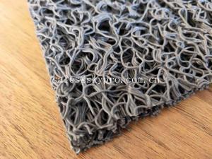 Quality Dark Blue Soft Rubber Mats Vinyl Loop Mats PVC Vinyl Roll Carpet Material wholesale